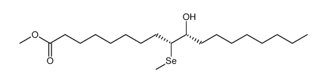 methyl (9R,10R)-10-hydroxy-9-(methylselanyl)octadecanoate Structure