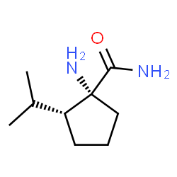 Cyclopentanecarboxamide, 1-amino-2-(1-methylethyl)-, (1R,2R)- (9CI)结构式