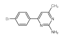 4-(4-bromophenyl)-6-methylpyrimidin-2-amine structure