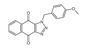 1-[(4-methoxyphenyl)methyl]-1H,4H,9H-naphtho[2,3-d][1,2,3]triazole-4,9-dione Structure