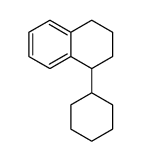 1-cyclohexyl-1,2,3,4-tetrahydro-naphthalene结构式