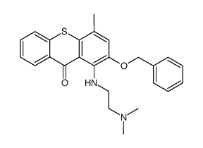 2-(benzyloxy)-1-((2-(dimethylamino)ethyl)amino)-4-methyl-9H-thioxanthen-9-one结构式