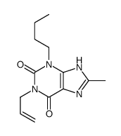 1-Allyl-3-butyl-8-methylxanthine结构式