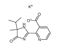 potassium salt of 2-(5-isopropyl-5-methyl-4-oxoimidazolin-2-yl)-3-pyridinecarboxylic acid Structure