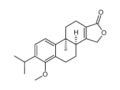 cis-3b,4,5,9b,10,11-hexahydro-6-methoxy-9b-methyl-7-(1-methylethyl)phenanthro[1,2-c]furan-1(3H)-one Structure