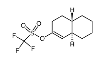 2-(trans-3,4,4a,5,6,7,8,8a-octahydronaphthyl) trifluoromethanesulfonate Structure