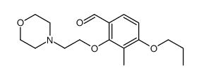3-methyl-2-(2-morpholin-4-ylethoxy)-4-propoxybenzaldehyde Structure