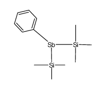 phenylbis(trimethylsilyl)stibane Structure