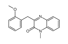 3-[(2-methoxyphenyl)methyl]-1-methylquinoxalin-2-one Structure