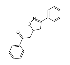 5-(2-Oxo-2-phenylethyl)-3-phenyl-2-isoxazoline结构式