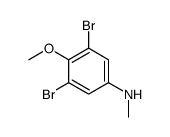 3,5-dibromo-4-methoxy-N-methylaniline Structure