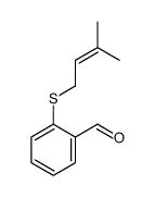 2-(3-methylbut-2-enylsulfanyl)benzaldehyde结构式