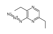 3-azido-2,5-diethylpyrazine结构式