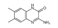 2(1H)-Quinoxalinone,3-amino-6,7-dimethyl-(9CI) structure