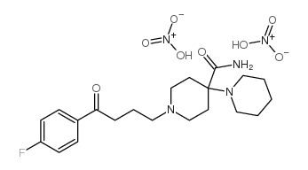 1'-[4-(4-fluorophenyl)-4-oxobutyl][1,4'-bipiperidine]-4'-carboxamide dinitrate结构式