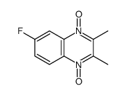 6-fluoro-2,3-dimethyl-4-oxidoquinoxalin-1-ium 1-oxide结构式