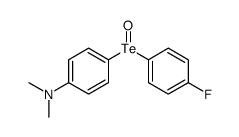 [4-(N,N-Dimethylamino)phenyl](4-fluorophenyl) telluroxide Structure