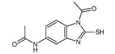 N-(1-acetyl-2-mercapto-1H-benzo[d]imidazol-5-yl)acetamide Structure