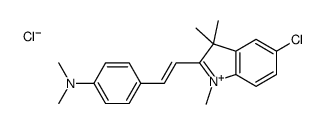 5-chloro-2-[2-[4-(dimethylamino)phenyl]vinyl]-1,3,3-trimethyl-3H-indolium chloride结构式