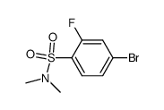 4-bromo-2-fluoro-N,N-dimethylbenzenesulfonamide Structure