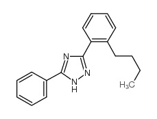 3-(2-butylphenyl)-5-phenyl-2H-1,2,4-triazole结构式