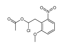1-chloro-2-(2-methoxy-6-nitrophenyl)ethyl acetate结构式