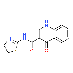 N-[(4,5-Dihydrothiazol)-2-yl]-4-hydroxy-3-quinolinecarboxamide结构式