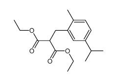 (5-isopropyl-2-methyl-benzyl)-malonic acid diethyl ester Structure