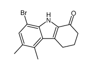8-bromo-5,6-dimethyl-2,3,4,9-tetrahydro-carbazol-1-one结构式