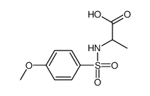 2-{[(4-Methoxyphenyl)sulfonyl]amino}propanoic acid Structure