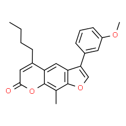 5-butyl-3-(3-methoxyphenyl)-9-methylfuro[3,2-g]chromen-7-one picture
