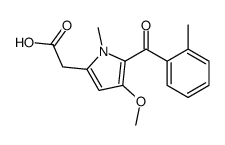 2-[4-methoxy-1-methyl-5-(2-methylbenzoyl)pyrrol-2-yl]acetic acid结构式