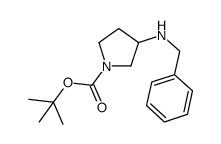 tert-butyl 3-(benzylamino)pyrrolidine-1-carboxylate结构式
