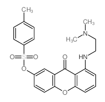 8-{[2-(Dimethylamino)ethyl]amino}-9-oxo-9H-xanthen-2-yl 4-methylbenzenesulfonate结构式