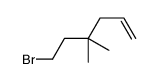 6-bromo-4,4-dimethylhex-1-ene Structure