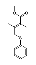 methyl 2,3-dimethyl-4-phenylsulfanylbut-2-enoate Structure