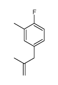 3-(4-Fluoro-3-methylphenyl)-2-methylprop-1-ene结构式