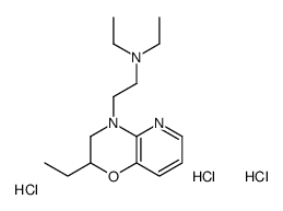 N,N-diethyl-2-(2-ethyl-2,3-dihydropyrido[3,2-b][1,4]oxazin-4-yl)ethanamine,trihydrochloride Structure