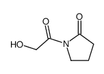 1-(2-hydroxyacetyl)-2-pyrrolidinone结构式