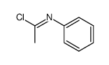 N-(1-chlorethylidene)aniline Structure