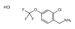 [2-chloro-4-(trifluoromethoxy)phenyl]methanamine,hydrochloride结构式