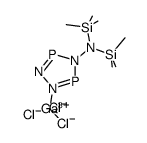 GaCl3(4-bis-(trimethylsilyl)amino-1,2,3,4,5-triazadiphosphole) Structure