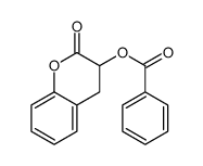 (2-oxo-3,4-dihydrochromen-3-yl) benzoate Structure