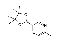 2,3-dimethyl-5-(4,4,5,5-tetramethyl-1,3,2-dioxaborolan-2-yl)pyrazine结构式