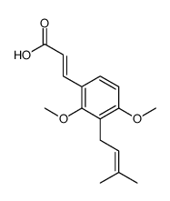 3-[2,4-dimethoxy-3-(3-methylbut-2-enyl)phenyl]prop-2-enoic acid Structure