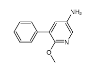 6-methoxy-5-phenylpyridin-3-ylamine Structure