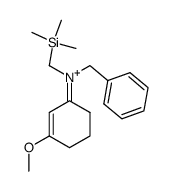 (Z)-N-benzyl-N-(3-methoxycyclohex-2-en-1-ylidene)-1-(trimethylsilyl)methanaminium结构式