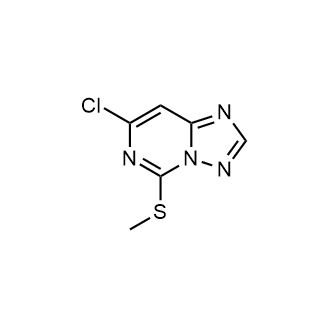 7-氯-5-(甲硫基)-[1,2,4]三唑并[1,5-c]嘧啶结构式