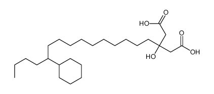 3-(11-cyclohexylpentadecyl)-3-hydroxypentanedioic acid结构式