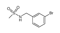 N-(3-bromobenzyl)methanesulfonamide结构式